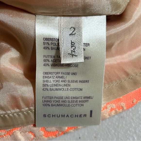 Dorothee Schumacher dress size 2 Sleeveless Orange And Ivory - Picture 7 of 9